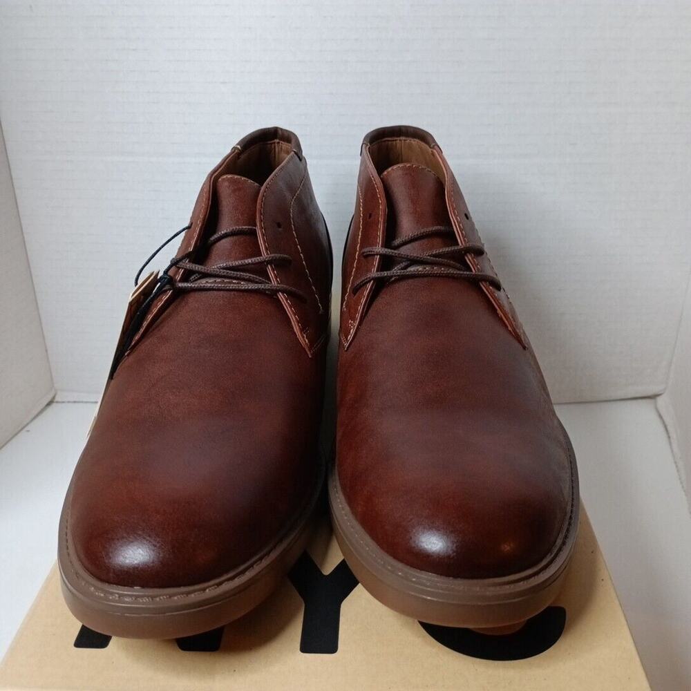Madden NYC Men’s Adam Chukka Dress Boots Leather Brown Size 9 Comfort Insoles